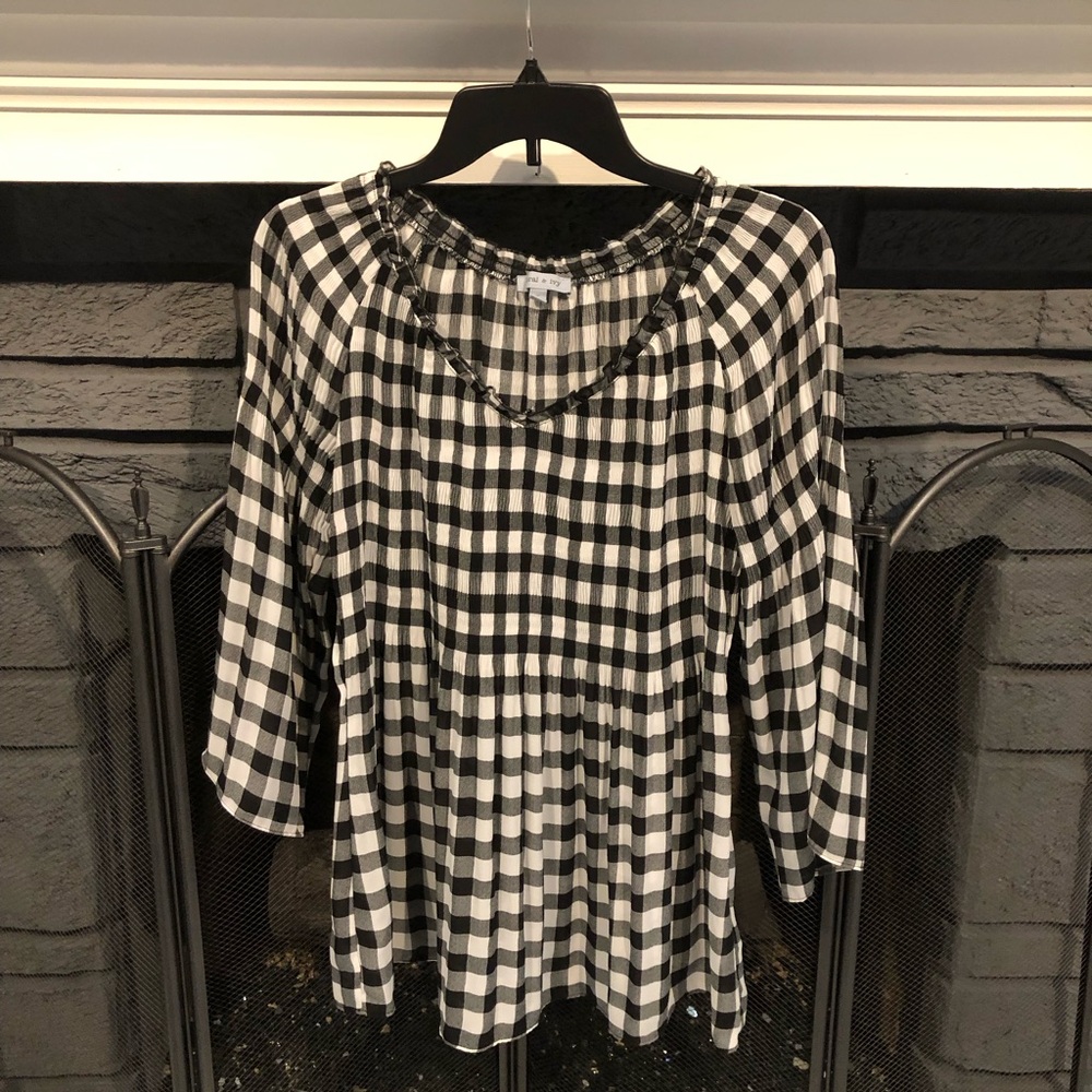 Floral & Ivy Checkered Top from Macy’s